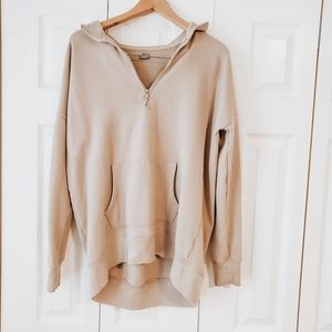 oversized quarter zip